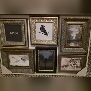 Vintage Style Framed Halloween Art Collection